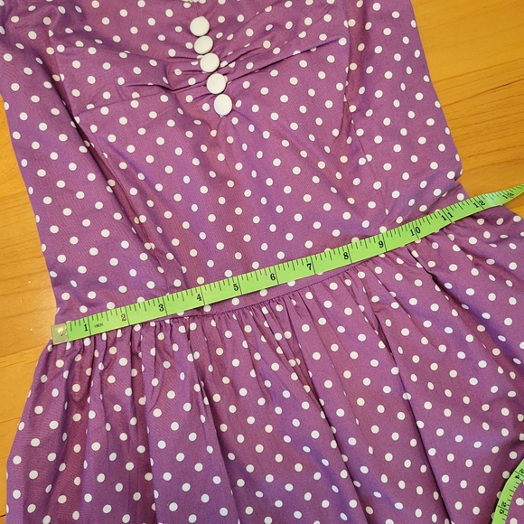 NWOT Retro Polkadot Dress Women's XS - Picture 6 of 9